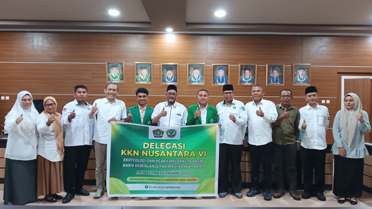 IAIN Ternate  Berangkatkan Dua Mahasiswa Mengikuti Kegiatan KKN Nusantara di Provinsi Banten, Rektor Dr Adnan Mahmud Titip Pesan Begini