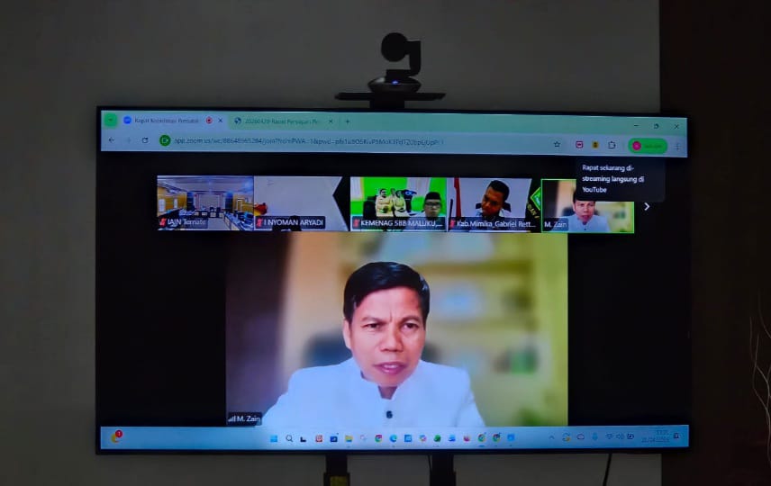 Zoom Meeting Bersama Karo SDM Kemenag Soal Pemutahiran Data SIASN, Kabiro Jamaluddin Bugis Bilang Begini
