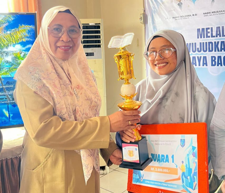 Mengenal Lebih Dekat Nurul Qamariah, Mahasiswi Prodi PBA IAIN Ternate Peraih Juara I Lomba Pembuatan Konten Video Literasi Dispersip Kota Ternate