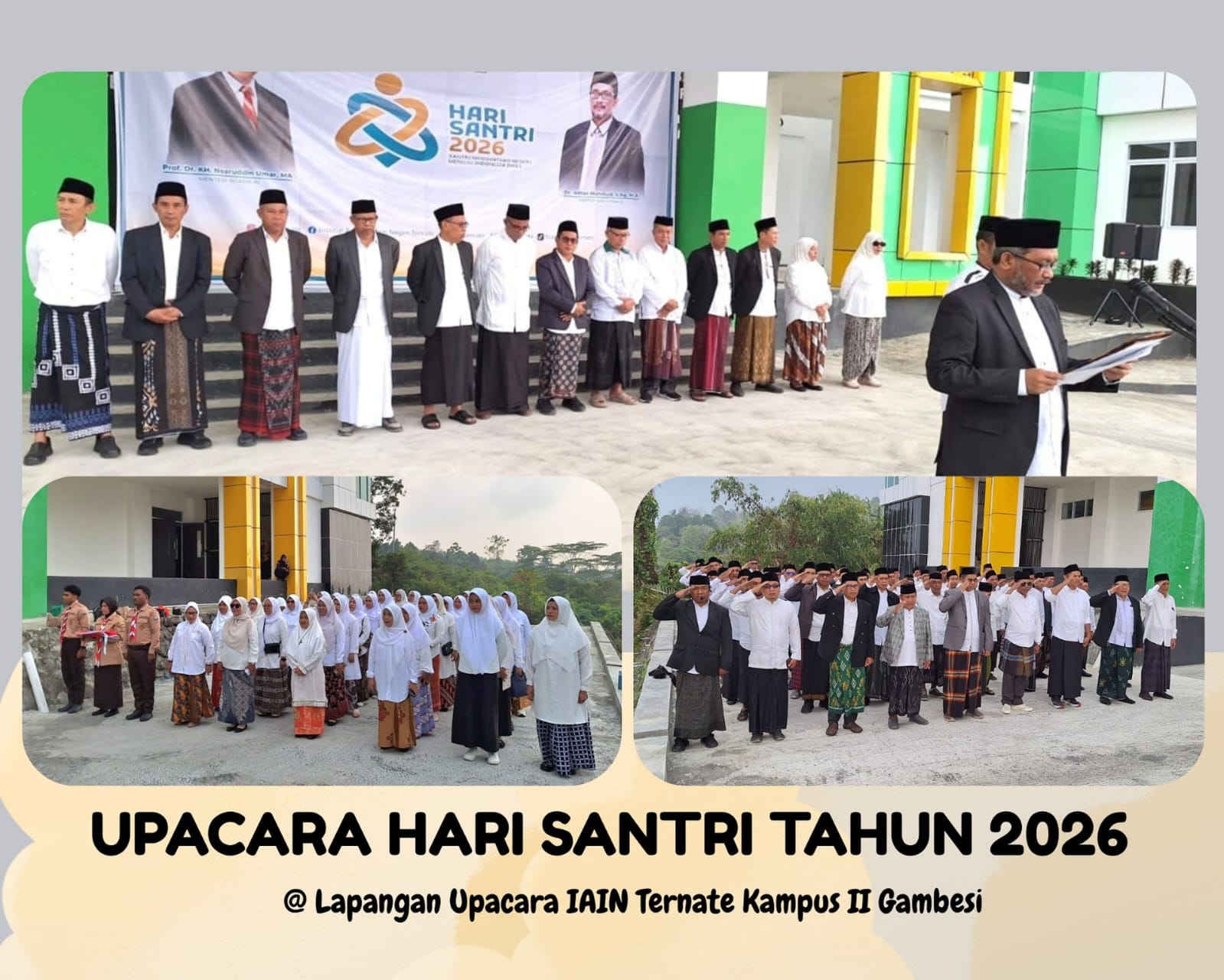Perluas Cara Pandang, Rektor IAIN Ternate Inisiasi Kampus II Gambesi Jadi Lokus Upacara Hari Santri 2026