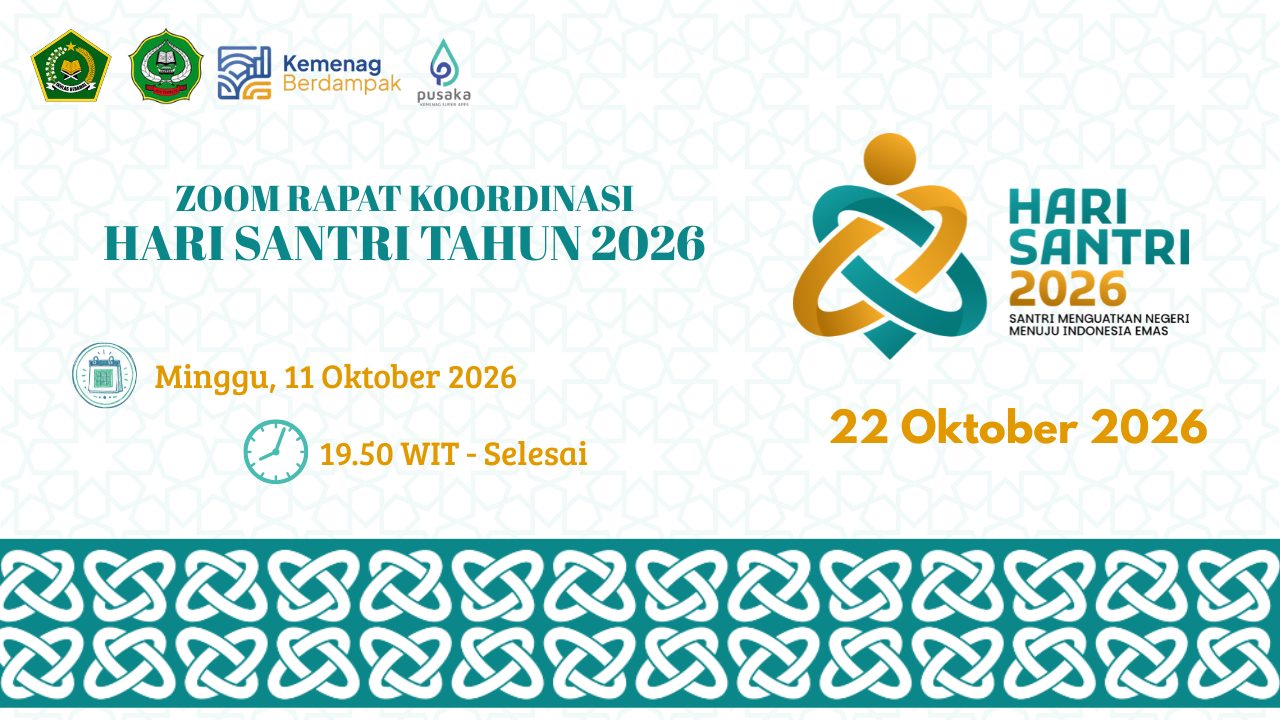 Sambut Hari Santri 2026, Panitia IAIN Ternate Gelar Rapat Koordinasi Perdana via Zoom: Dorong Lomba Tingkat Provinsi dan Pembukuan Karya Ilmiah Terbaik